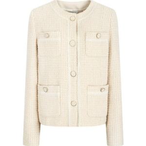 [JJ JIGOTT][JJ지고트] 레이스 테이프 트위드 재킷 GN2A0JK22_DG