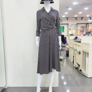 [조이너스]브이넥 지그제그  스판  원피스 JAEF8-WK0100_DG