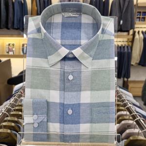 [크로커다일남성]봄신상 린넨 써커 캐주얼 긴팔남방CDAABWS14134