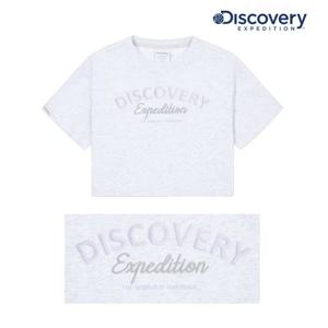 디스커버리키즈 DKRS53053-MGL 여아 프레시벤트 타이포그래픽 반팔 티셔츠 기능성
