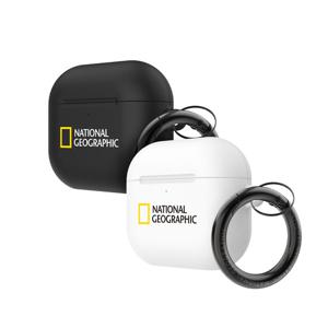 내셔널지오그래픽 에어팟4 브랜드로고 하드 케이스