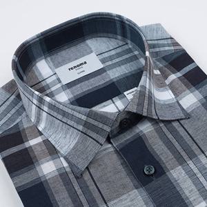 [레노마 일반핏]린넨혼방 빅체크 봄 여름남방[밑단일자]  RPSSG0-037BGNY