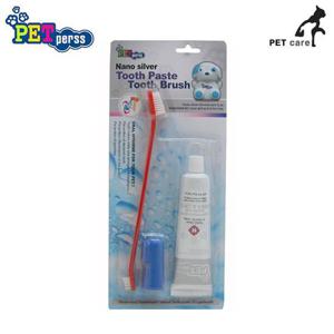 칫솔 치약 세트 은 펫퍼스 나노