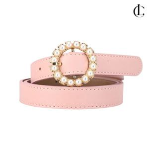 엘케이트 여자 벨트 버클 캐주얼 진주 허리띠 LDU134