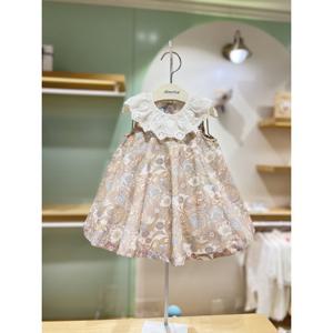 압소바HM (아기원피스)페이즐원피스(연코랄)(25년여름신상품) (Q1A2325108)