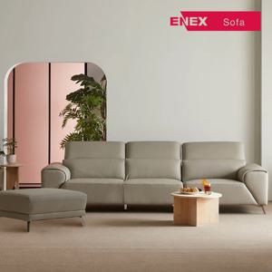 에넥스 베니스 4인용 헤드 기능성 이태리 천연면피 가죽소파+스