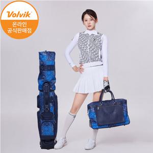 볼빅 VBEB 프라임 페이즐리 바퀴형 캐디백 보스턴백 세트 VOLVIK 2025