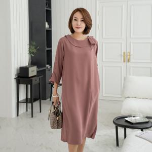 엄마옷 마담4060 필링프릴원피스 중년여성옷 -ZOP2503014-