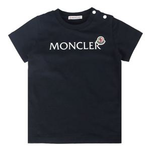 몽클레어 25SS 키즈 로고 반팔티 네이비 8C00007 8790N 778