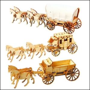 나무공작 영공방 웨스턴 마차세트 YM627