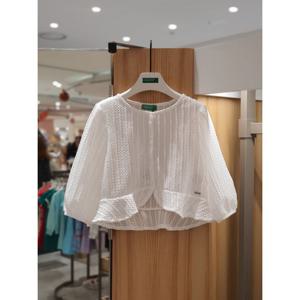 베네통키즈6 썸머 7부 레이스 가디건 QAKC08531 25SS