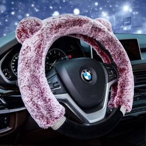스무딩베어 핸들커버 겨울 자동차 차량 레이 알칸타라