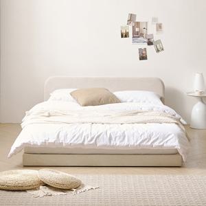 지베스 쿠시 갤럭시원단 슬림오픈 저상형침대 Q 프레임만