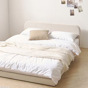 지베스 쿠시 갤럭시원단 슬림오픈 저상형침대 Q+H호텔매트