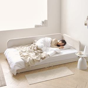 지베스 쿠시 갤럭시원단 슬림가드 저상형침대 SS+폼텍스20T