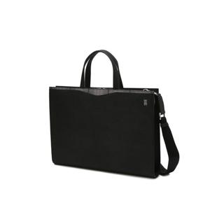 [에딘버러] 블랙 체크배색 소가죽 서류가방 DBBA5E053J