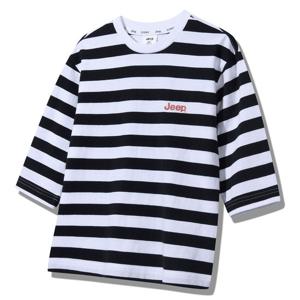 [지프키즈] 어썸 곰 7부 스트라이프 티 KQ2TSU036 블랙