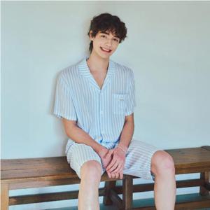 [솔브] 레이온 스트라이프 남성 파자마(SPAD511M)