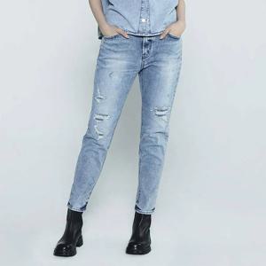 [버커루]여성 슬림배기핏 연청 데님 팬츠 B235DP903P