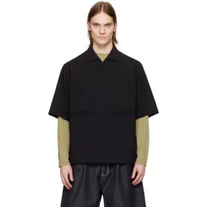 25 FW 스노우피크 남성 블랙 페 라이트 포플린 셔츠 252419M212002