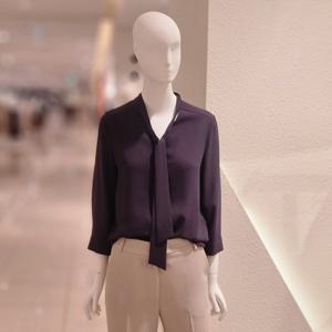 [숲] 7부소매 타이 블라우스(SB4LS38)