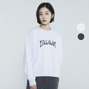 [버커루]여성 쭈리 레터링 맨투맨 티셔츠 B235TS500P