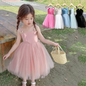 [조이멀티]끈나비튜튜 여아동 샤 레이스치마 나시 원피스 205736