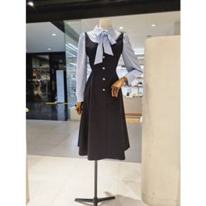 [케네스레이디] 리본타이 블라우스 원피스 (EVOPPB9902)