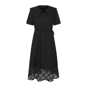 [르샵]25l1l21wop040싀폰배색카라 반팔 티어드 원피스