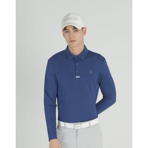 헤지스골프  (HUTS5A213B3)  25SS 블루 남성 냉감 긴팔 카라티