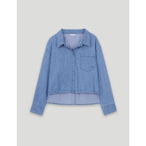 [코데즈컴바인]밑단스트링 데님셔츠 (CKA-DH501W2)