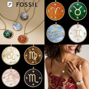 파슬 Fossil JF04849710 여자 남자 Written in the Stars 별자리 펜던트 목걸이