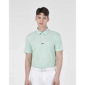 헤지스골프  (HUTS5B301E1)  25SS 그린 남성 에센셜 백피케 반팔 카라티