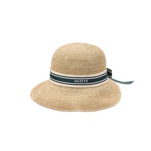 헤지스 골프 여성 25SS 베이지 여성 라피아 버킷햇 HWHE5E502I2