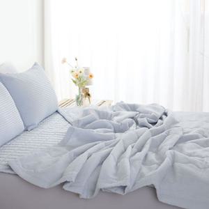 여름 냉감이불 시원한 인견이불+베개커버 침구 세트 퀸 Q