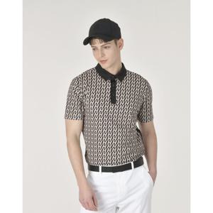 헤지스 골프 25SS 베이지 남성 H 패턴 DTP 카라티 HUTS5B318I2