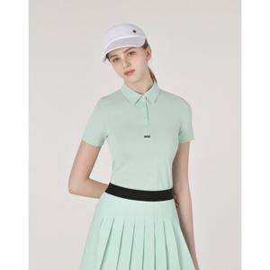 헤지스 골프 여성 25SS 그린 여성 에센셜 백피케 반팔 카라티 HWTS5B301E1