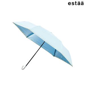 (PE-2E3P504BU) 페일 진주 미니 클로버 스칼럽 3단 우양산 블루