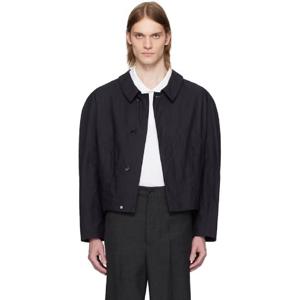 25 FW 발리 남성 네이비 태피터 보머 재킷 251938M175000