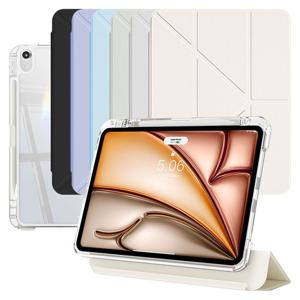 아이패드에어4 5 6 7세대 (M2/M3) 11 세로거치 분리형 투명 Y형 슬라이드 스마트 커버 케이스 ID-97