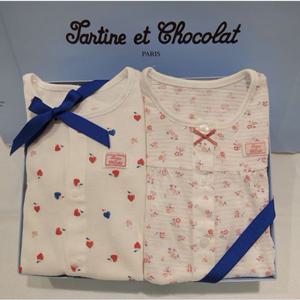 쇼콜라 하트플라워내의2종세트 (TNOMXS609C)여아여름실내외상하복출산백일돌선물