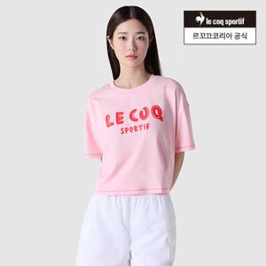 [르꼬끄공식] 여성 크롭 루즈핏 반팔티셔츠 (QQ222LRS51)
