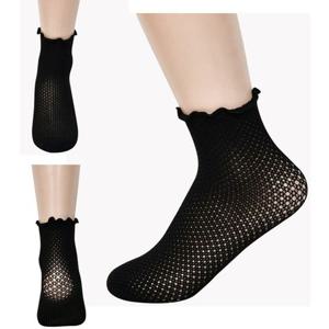 여자 발목 포인트 스타킹 망사 카바 양말 0018be