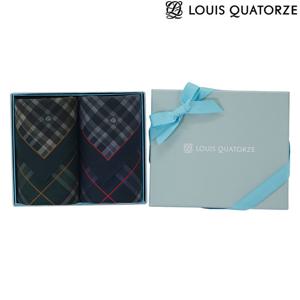 [루이까또즈] 딘트심볼체크코튼 남성손수건 세트 2P(2EHA945)