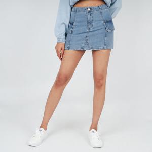 [게스]게스 여성 청치마 카고 미니스커트 미디엄블루 YO6D6576