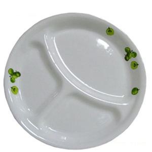 코렐 그린베리 3절 안주접시(대)26cm 나눔 칸 다과