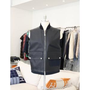 [라운지엘] 에르메스 가죽 디테일 리버서블 베스트 마린 50 H553000HA01