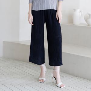 [요이츠]3단 지그재그 패턴 플리츠 밴딩 팬츠_YJ04WQPSL82