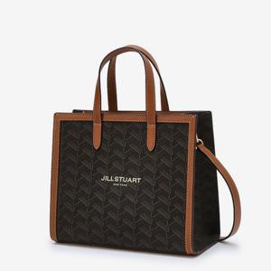 [질스튜어트핸드백]브라운 패턴 가죽 토트백 JABA3F315 W2
