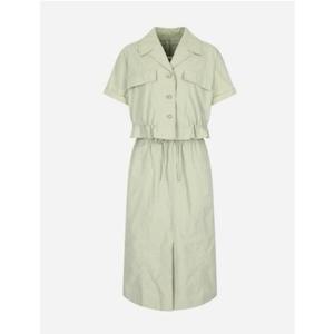 나이스클랍(N242MWO422)셔츠 레이어드 원피스